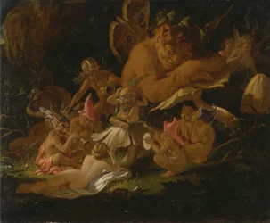 Puck und Feen, aus Ein Sommernachtstraum